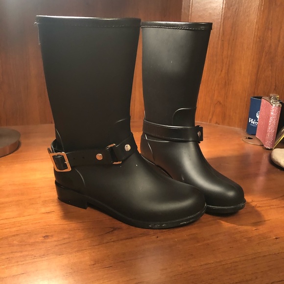 Shoes - Black Rain Boots